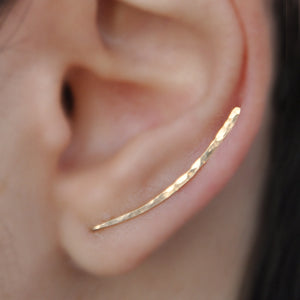 GettyGetty™ Handmade Hammered Gold Piercing Jewelery Earrings