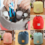 Home Travel Cosmetic Makeup Bag Toiletry Jewelry Drawstring Storage Case Pouch