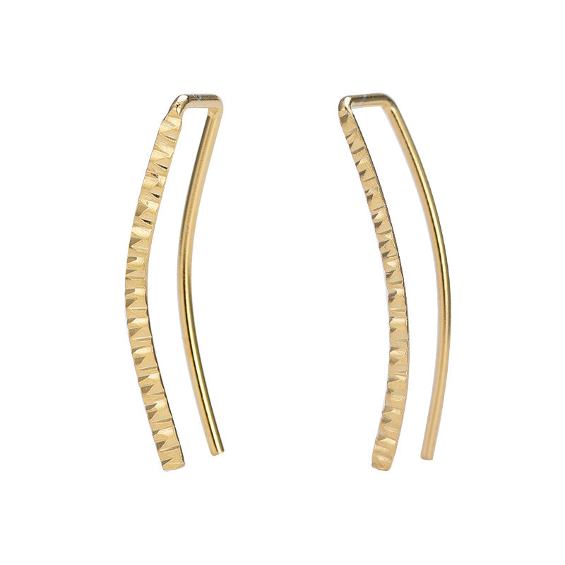GettyGetty™ Handmade Hammered Gold Piercing Jewelery Earrings