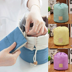 Home Travel Cosmetic Makeup Bag Toiletry Jewelry Drawstring Storage Case Pouch